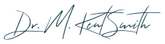 Signature of Edmond Oklahoma dentist M Kent Smith D D S